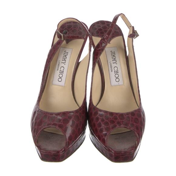 ❤️Jimmy Choo Burgundy Slingback Heels❤️ - Picture 3 of 5